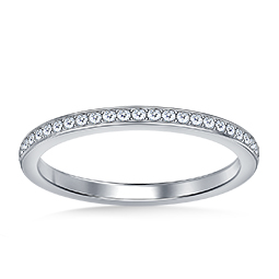 Diamond Pave Matching Wedding Band In Platinum (1/8 cttw.)