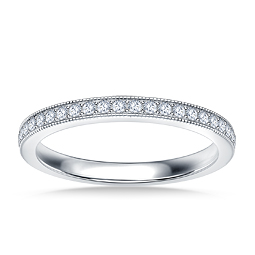 Classic Petite Diamond Wedding Band in 18K White Gold (1/4 cttw.)