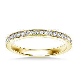 Classic Petite Diamond Wedding Band in 18K Yellow Gold (1/4 cttw.)