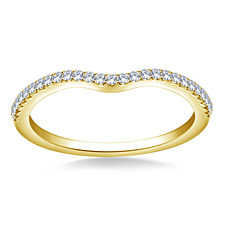 Matching Diamond Wedding Band in 14K Yellow Gold (1/8 cttw.)