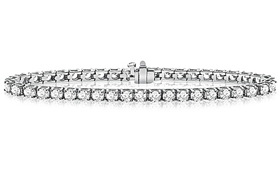 Diamond Tennis Line Bracelet in Platinum (8 cttw.)