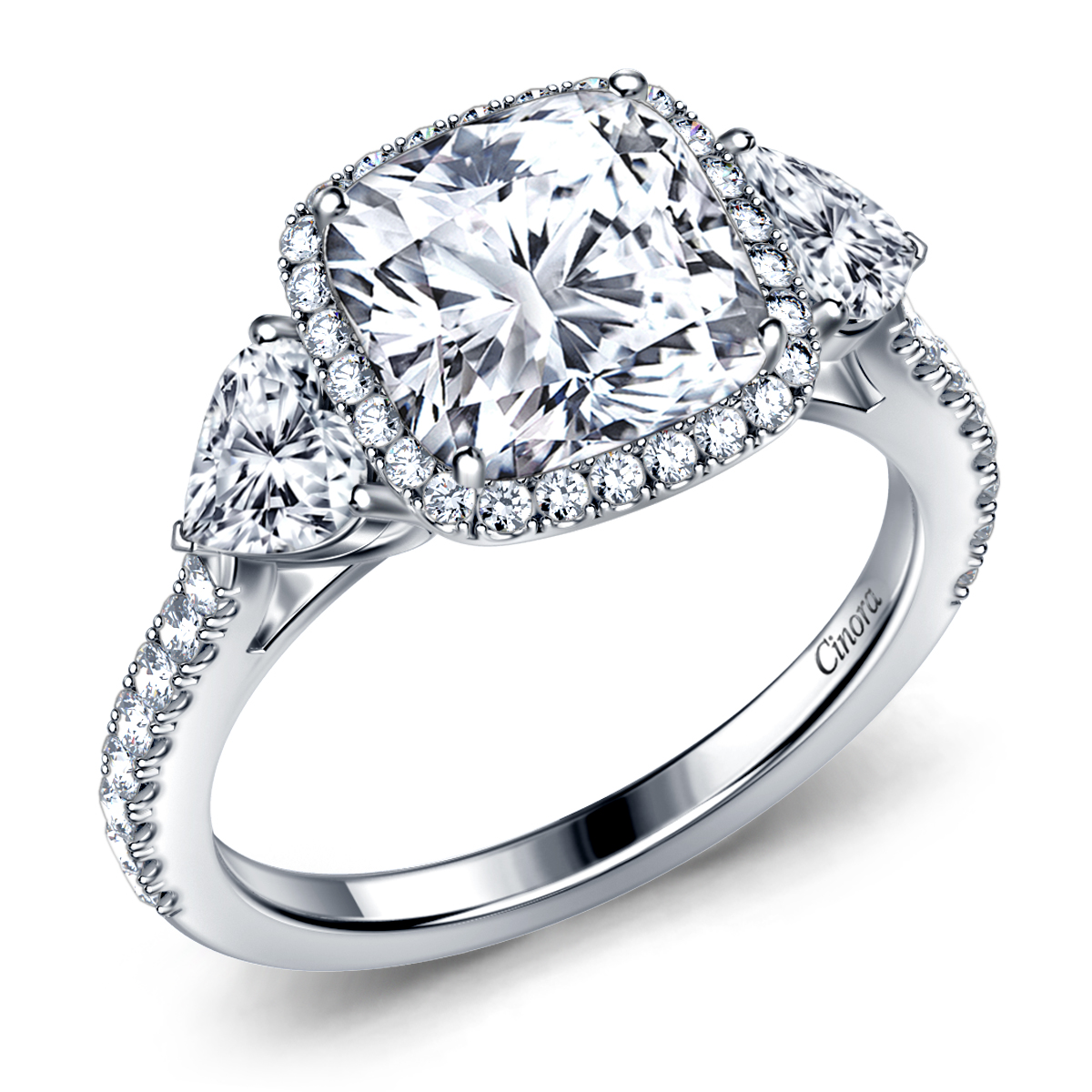Buy Three Stone Diamond ring for Engagement Gifts 3 stone diamond ring