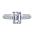 Classic Channel Set Princess Cut Diamond Engagement Ring In 14K White Gold view 1
