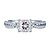 Interwined Diamond Accent Engagement Ring In 14K White Gold (1/3 cttw.) view 3