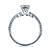 Interwined Diamond Accent Engagement Ring In 14K White Gold (1/3 cttw.) view 5