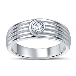 Platinum Men's Diamond Ring (1/4 cttw.)