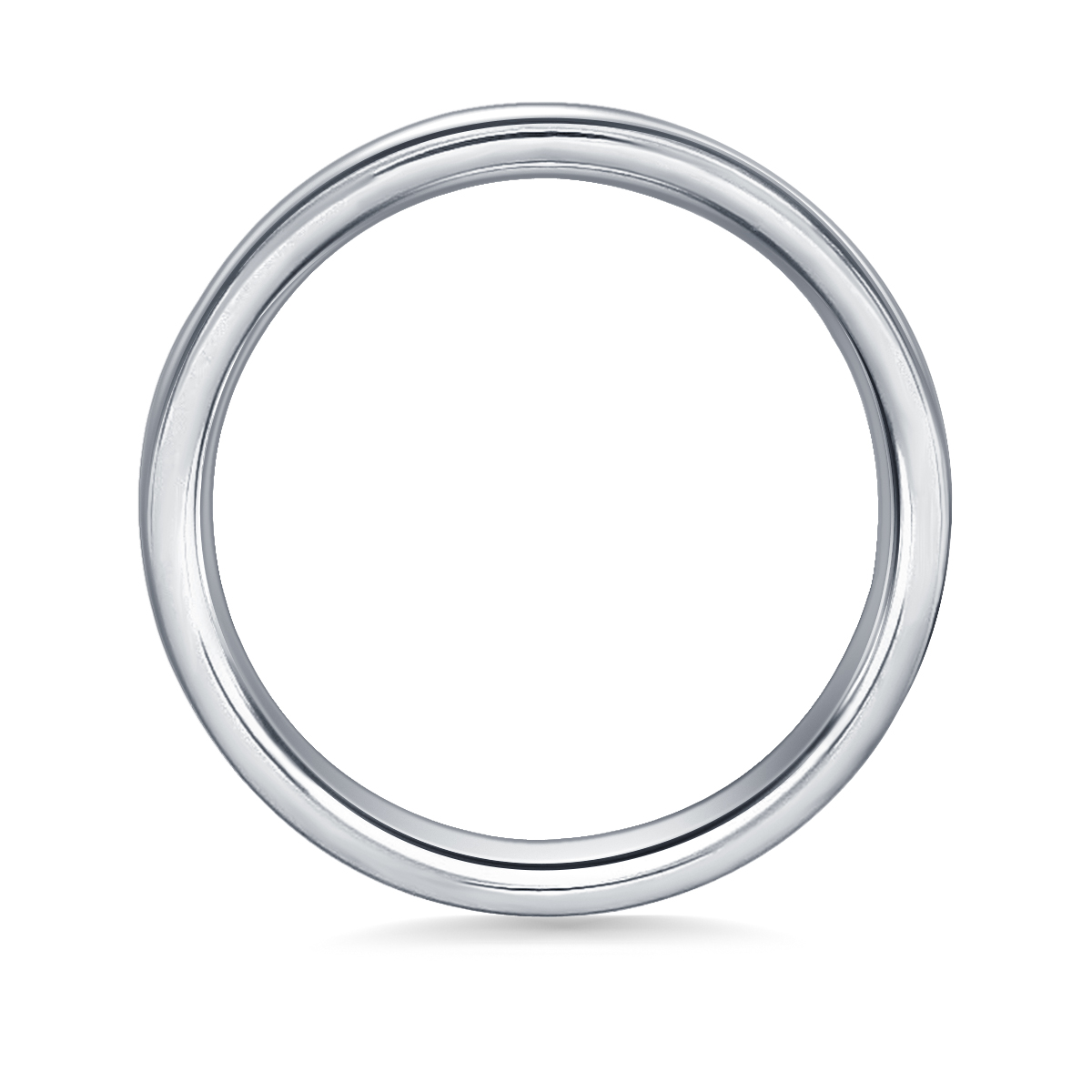 Palladium 6mm Comfort-Fit Satin-Finished High Polished Round Edge Carved Design Band view 2
