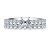 Common Prong Set Diamond Encrusted Ring With Matching Band In 14K White Gold (1 1/5 cttw.) view 1