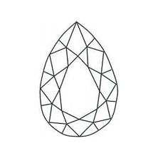 2.16 Carat Natural Pear  VVS2 Ex GIA certified 9619369